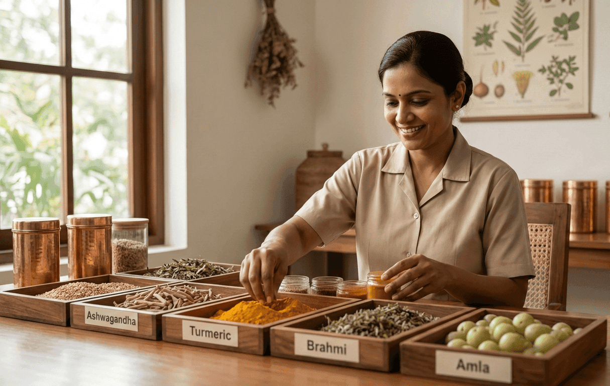 Ayurvedic wellness landscape